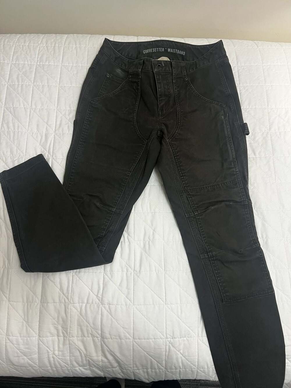 Duluth Trading Co. Curvesetter Utility Work Pants Black Size 6 Regular